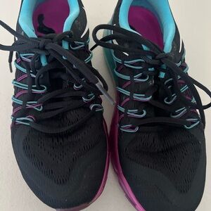 Nike Air Max Black and Pink Athletic Shoes with Breathable Mesh Size 61/2